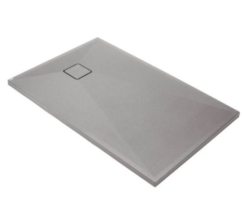 Zuhanytálca, Deante Correo szögletes, gránit zuhanytálca, metálszürke 90x70 KQR_S71B