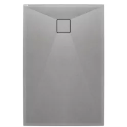   Zuhanytálca, Deante Correo szögletes, gránit zuhanytálca, metálszürke 120x70 KQR_S73B