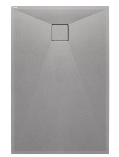 Zuhanytálca, Deante Correo szögletes, gránit zuhanytálca, metálszürke 100x70 KQR_S75B