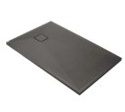 Zuhanytálca, Deante Correo szögletes, gránit zuhanytálca, antracit metál 100x80 KQR_T46B