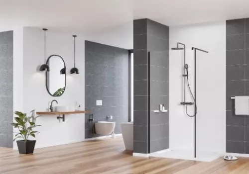 Zuhanytálca, Deante Cubic akril, szögletes zuhanytálca, fehér 90x120 KTK_043B