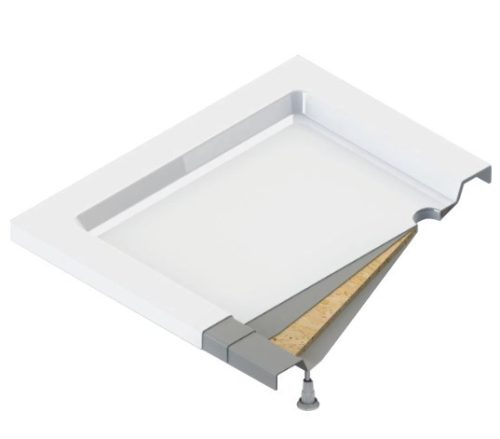 Zuhanytálca, Deante Jasmin akril, szögletes zuhanytálca, fehér 120x90 KGJ_043B