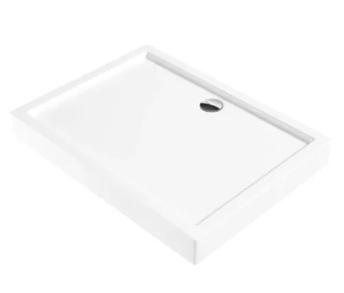 Zuhanytálca, Deante Jasmin akril, szögletes zuhanytálca, fehér 100x90 KGJ_045B