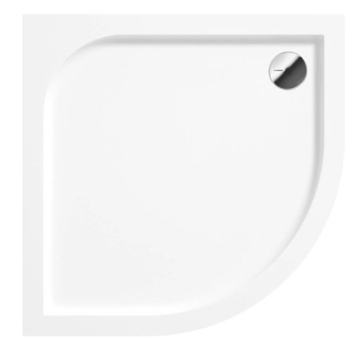 Zuhanytálca, Deante Cubic akril, íves zuhanytálca, fehér, 90x90 KTK_051B