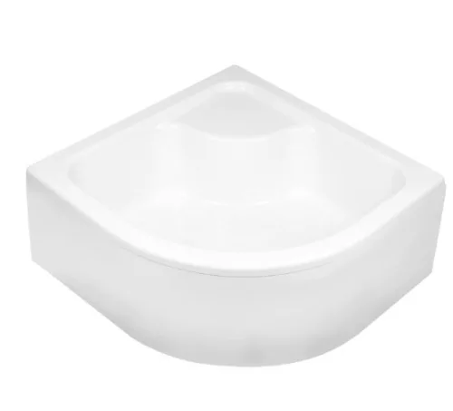 Zuhanytálca, Deante Deep akril, íves, mély zuhanytálca, fehér 90x90 KTD_041B