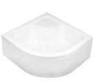 Zuhanytálca, Deante Deep akril, íves, mély zuhanytálca, fehér 80x80 KTD_042B
