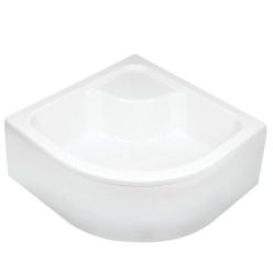   Zuhanytálca, Deante Deep akril, íves, mély zuhanytálca, fehér 80x80 KTD_042B