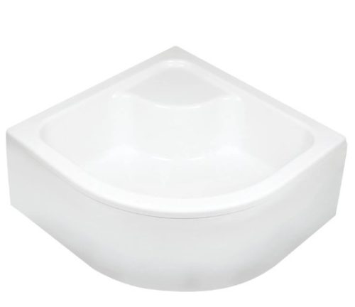 Zuhanytálca, Deante Deep akril, íves, mély zuhanytálca, fehér 80x80 KTD_042B
