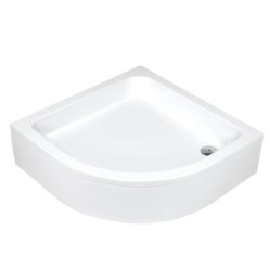   Zuhanytálca, Deante Plus II akril, íves zuhanytálca, fehér 90x90 KTU_031B