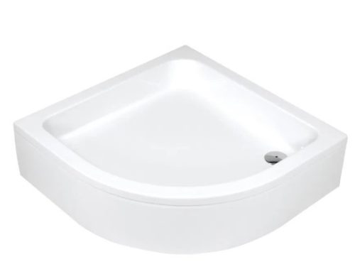 Zuhanytálca, Deante Plus II akril, íves zuhanytálca, fehér 90x90 KTU_031B
