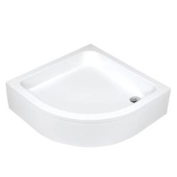   Zuhanytálca, Deante Plus II akril, íves zuhanytálca, fehér 80x80 KTU_032B