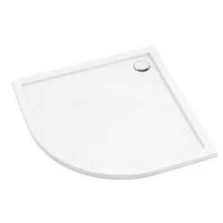   Zuhanytálca, Deante Prizma akril, íves zuhanytálca, fehér 80x80 KTJ_094B