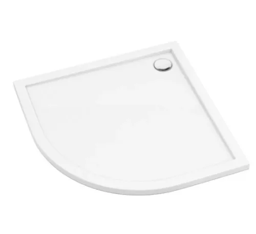 Zuhanytálca, Deante Prizma akril, íves zuhanytálca, fehér 80x80 KTJ_094B