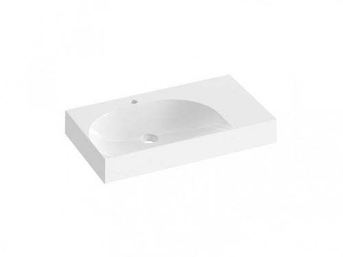 Mosdó, Ravak Lite 80x60 mosdó, túlfolyó nélkül, csaptelep furattal, jobbos XJXP1280001