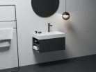 Mosdó, Ravak Lite 80x60 mosdó, túlfolyó nélkül, csaptelep furattal, balos XJXL1280001