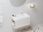Mosdó, Ravak Lite 80x60 mosdó, túlfolyó nélkül, csaptelep furattal, balos XJXL1280001