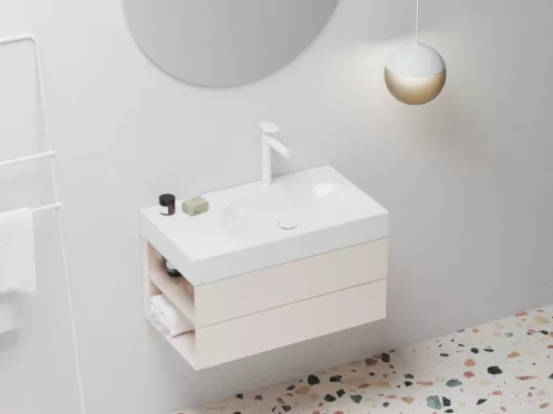 Mosdó, Ravak Lite 80x60 mosdó, túlfolyó nélkül, csaptelep furattal, balos XJXL1280001
