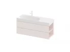 Mosdó, Ravak Lite 120x80 mosdó, túlfolyó nélkül, csaptelep furattal, jobbos XJXP1212000