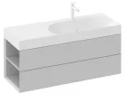 Mosdó, Ravak Lite 120x80 mosdó, túlfolyó nélkül, csaptelep furattal, balos XJXL1212000