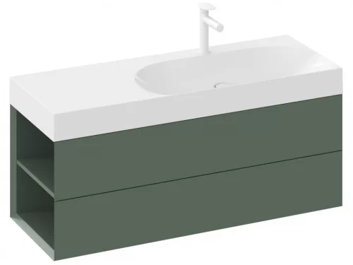 Mosdó, Ravak Lite 120x80 mosdó, túlfolyó nélkül, csaptelep furattal, balos XJXL1212000
