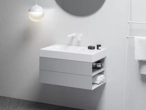 Mosdó, Ravak Lite 80x60 mosdó, túlfolyó és csaptelep furat nélkül, jobbos XJXP1380001
