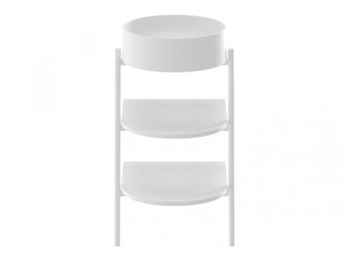 Alsó szekrény, Ravak CS Yard nyitott polcos, Yard 40 mosdó beépítéséhez, matt fehér D80000E004