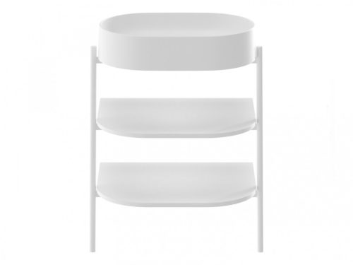 Alsó szekrény, Ravak CS Yard nyitott polcos, Yard 60 mosdó beépítéséhez, matt fehér D80000E005