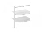 Alsó szekrény, Ravak CS Yard nyitott polcos, Yard 60 mosdó beépítéséhez, matt fehér D80000E005