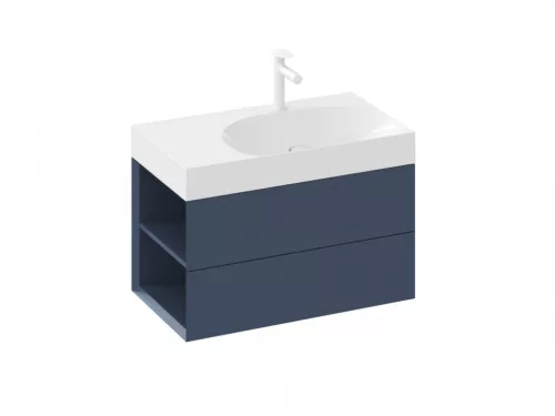 Alsó szekrény, Ravak SD Lite 80 fürdőszobai szekrény, deepsea blue, balos X000001875