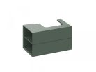 Alsó szekrény, Ravak SD Lite 80 fürdőszobai szekrény, grey green, balos X000001876
