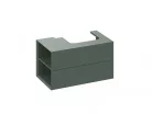 Alsó szekrény, Ravak SD Lite 80 fürdőszobai szekrény, grey green, balos X000001876