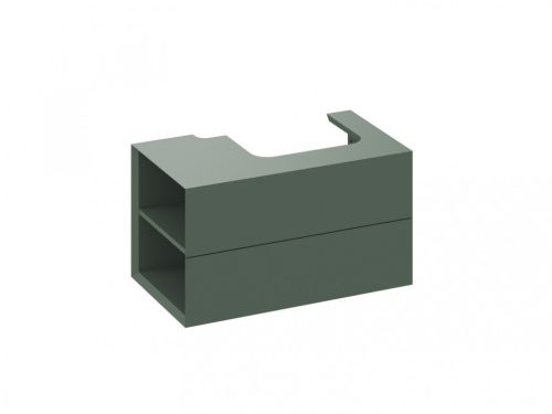 Alsó szekrény, Ravak SD Lite 80 fürdőszobai szekrény, grey green, balos X000001876