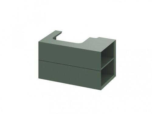 Alsó szekrény, Ravak SD Lite 80 fürdőszobai szekrény, grey green, jobbos X000001888