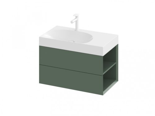 Alsó szekrény, Ravak SD Lite 80 fürdőszobai szekrény, grey green, jobbos X000001888