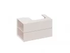 Alsó szekrény, Ravak SD Lite 80 fürdőszobai szekrény, alabaster pink, balos X000001878