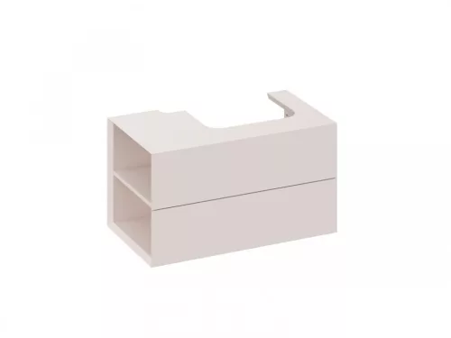 Alsó szekrény, Ravak SD Lite 80 fürdőszobai szekrény, alabaster pink, balos X000001878