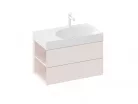 Alsó szekrény, Ravak SD Lite 80 fürdőszobai szekrény, alabaster pink, balos X000001878