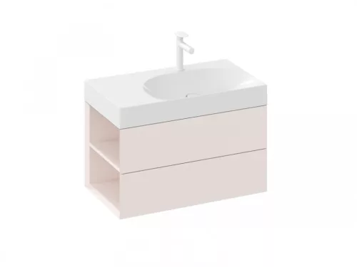Alsó szekrény, Ravak SD Lite 80 fürdőszobai szekrény, alabaster pink, balos X000001878