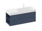 Alsó szekrény, Ravak SD Lite 120 fürdőszobai szekrény, deepsea blue, balos X000001881