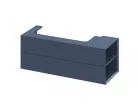 Alsó szekrény, Ravak SD Lite 120 fürdőszobai szekrény, deepsea blue, jobbos X000001893