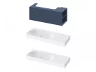 Alsó szekrény, Ravak SD Lite 120 fürdőszobai szekrény, deepsea blue, jobbos X000001893