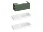Alsó szekrény, Ravak SD Lite 120 fürdőszobai szekrény, grey green, balos X000001882