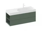 Alsó szekrény, Ravak SD Lite 120 fürdőszobai szekrény, grey green, balos X000001882
