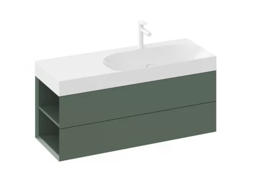 Alsó szekrény, Ravak SD Lite 120 fürdőszobai szekrény, grey green, balos X000001882