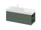 Alsó szekrény, Ravak SD Lite 120 fürdőszobai szekrény, grey green, jobbos X000001894