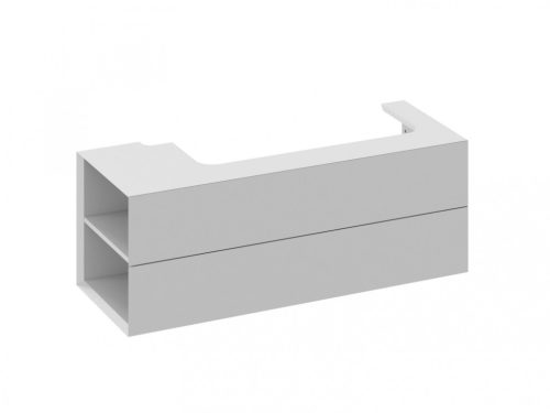 Alsó szekrény, Ravak SD Lite 120 fürdőszobai szekrény, smoke grey, balos X000001883