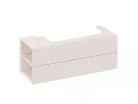 Alsó szekrény, Ravak SD Lite 120 fürdőszobai szekrény, alabaster pink, balos X000001884