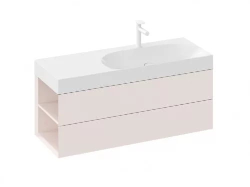 Alsó szekrény, Ravak SD Lite 120 fürdőszobai szekrény, alabaster pink, balos X000001884