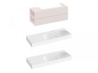 Alsó szekrény, Ravak SD Lite 120 fürdőszobai szekrény, alabaster pink, balos X000001884