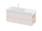 Alsó szekrény, Ravak SD Lite 120 fürdőszobai szekrény, alabaster pink, jobbos X000001896